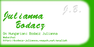 julianna bodacz business card